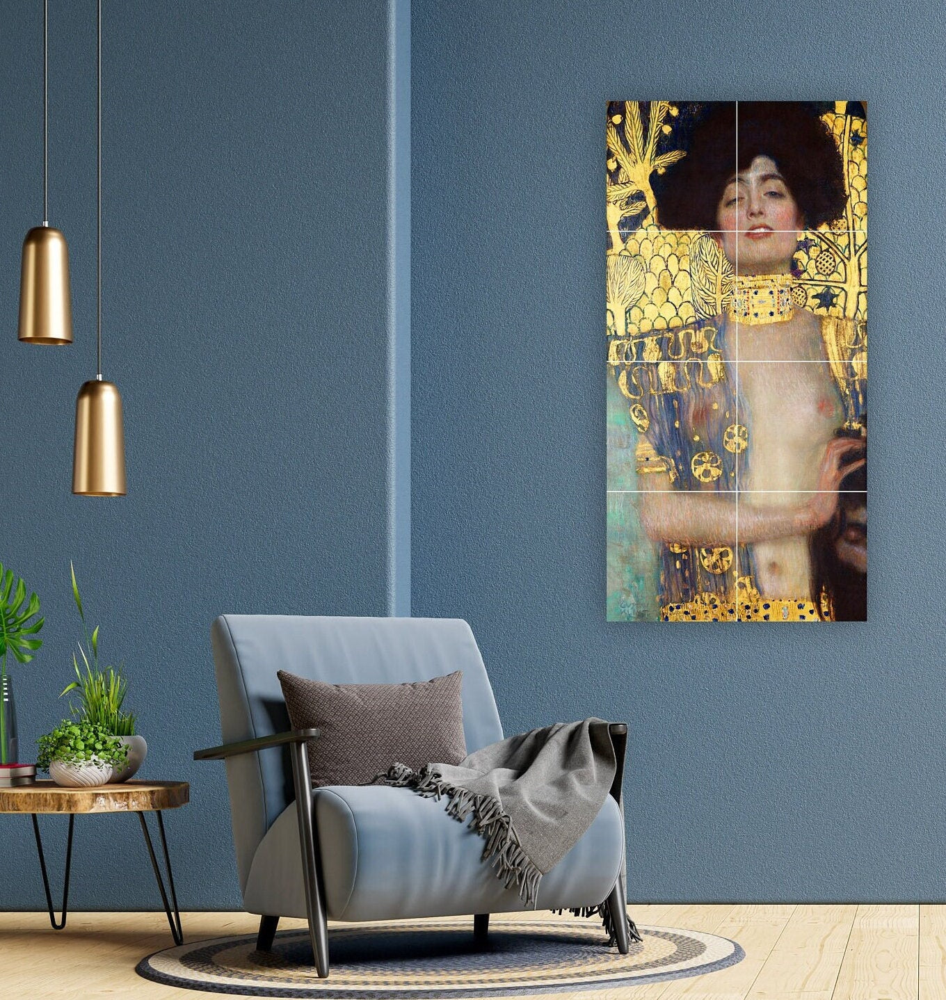 Tile Mural/Mosaic Ceramic Panel of Gustav Klimt Judith and the Head of Holofernes - Klimt Wall Art - Klimt Tile Mural -Gustav Klimt print