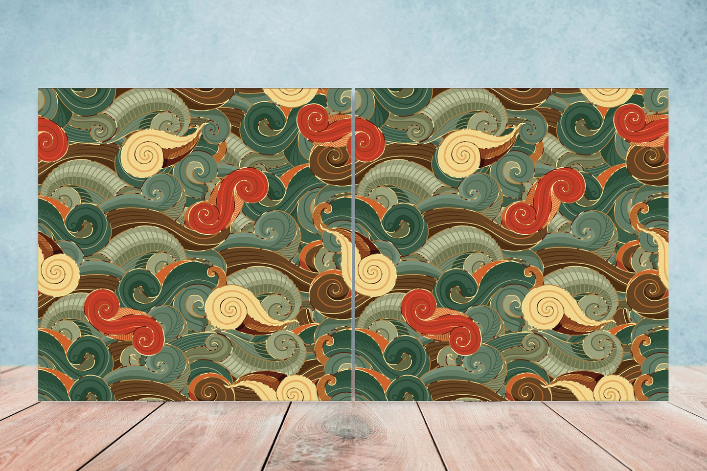 Japanese Ceramic Tile - Set of 1 Japan Wall Decor Tile - Kitchen Backsplash Tiles, Table Decorative Tiles, Bathroom Tiles, Coaster