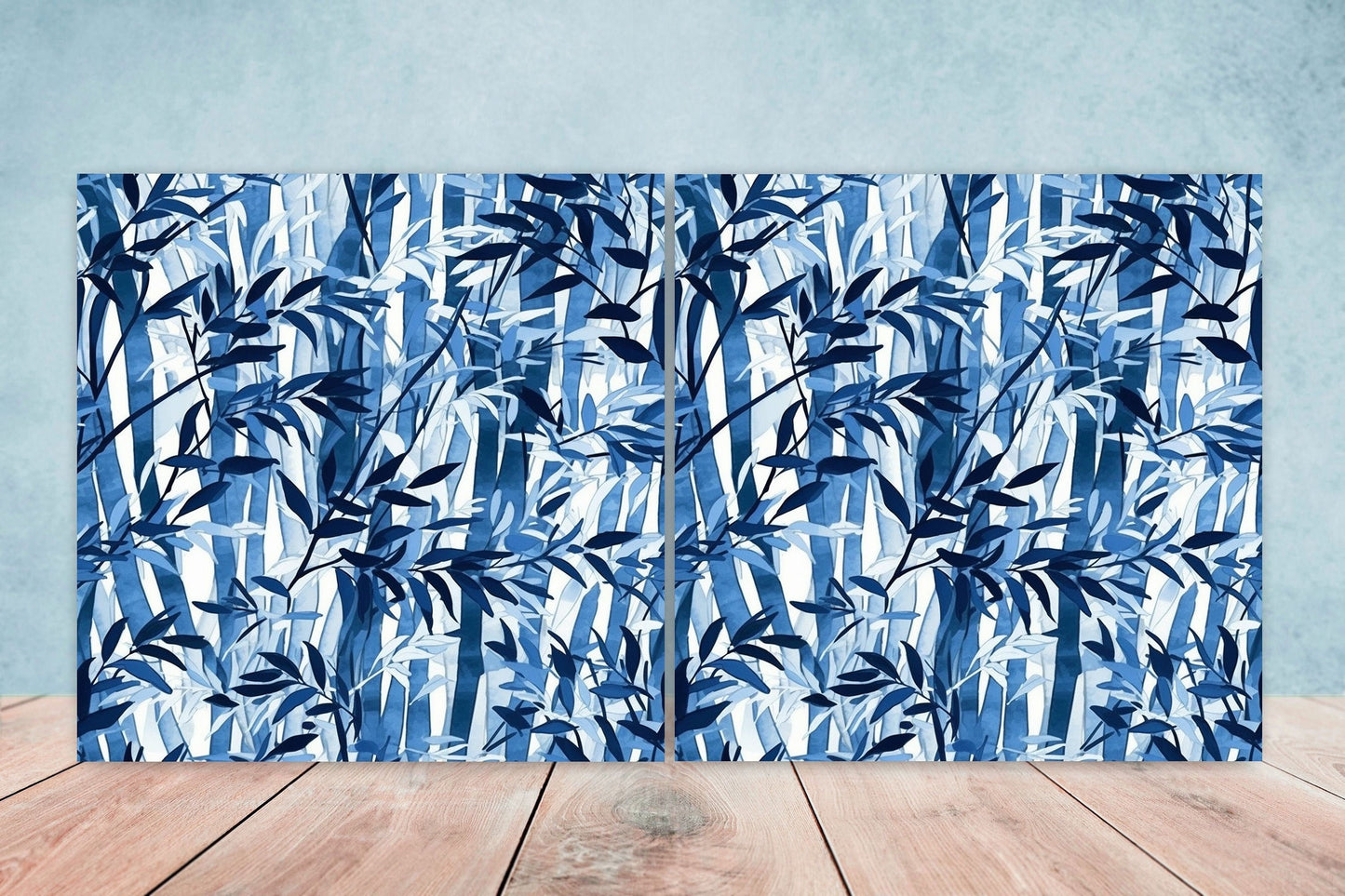 Japanese Ceramic Tiles - Japanese Pattern -Set of 2 Wall Decor Tiles -Kitchen Backsplash Tiles,Table Decorative Tiles,Bathroom, Coaster