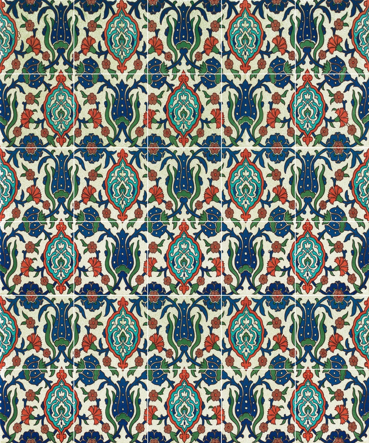 Tile Mural/Mosaic Ceramic Panel of Arabic Pattern - Arabic art decor - Colourful Wall Nature Art - Tile Mural - Home Decor -Tile Mosaic