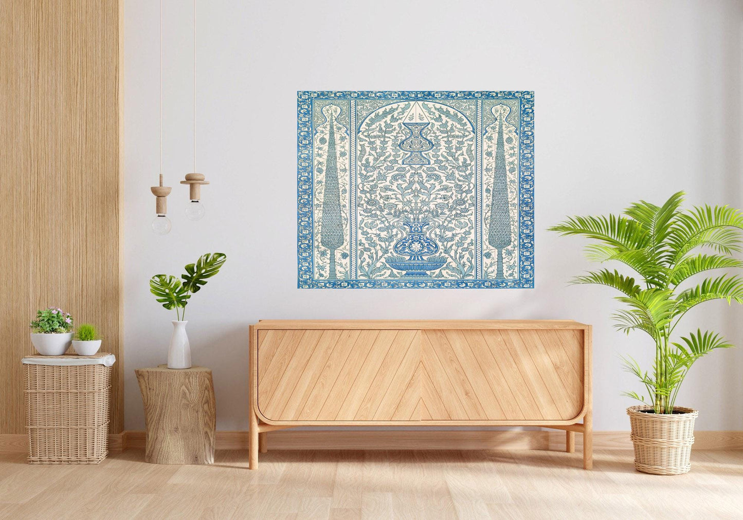 Tile Mural/Mosaic Ceramic Panel of Arabic Pattern - Arabic art decor - Islamic Art - Arabesque art - Tile Mural - Home Decor -Tile Mosaic