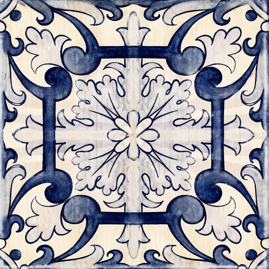 Portuguese Azulejo Tiles - Set of 2 Portuguese Wall Decor Tiles - Kitchen Backsplash Tiles, Table Decorative Tiles, Bathroom Tiles