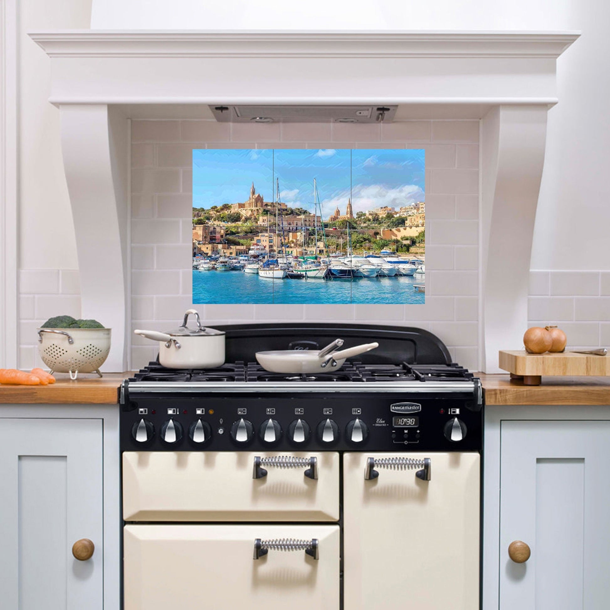 Tile Mural/Mosaic Ceramic Panel of Gozo Malta - Malta wall print - Gozo wall print - Tile Mural - Gloss Tiles - Tile Mosaic - Ceramic tiles
