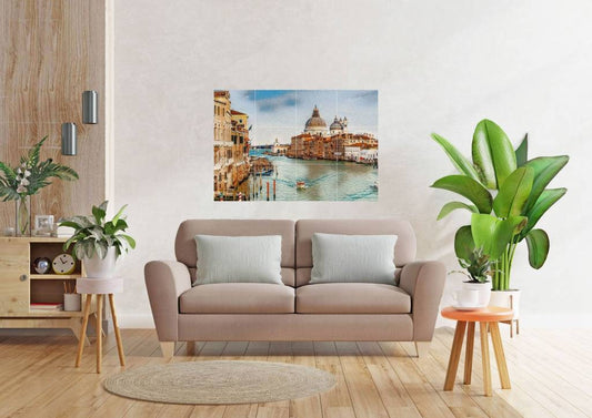 Tile Mural/Mosaic Ceramic Panel of Venice - Venice wall art - Venice wall print - Tile Mural -Gloss Tiles -Tile Mosaic - Kitchen backsplash