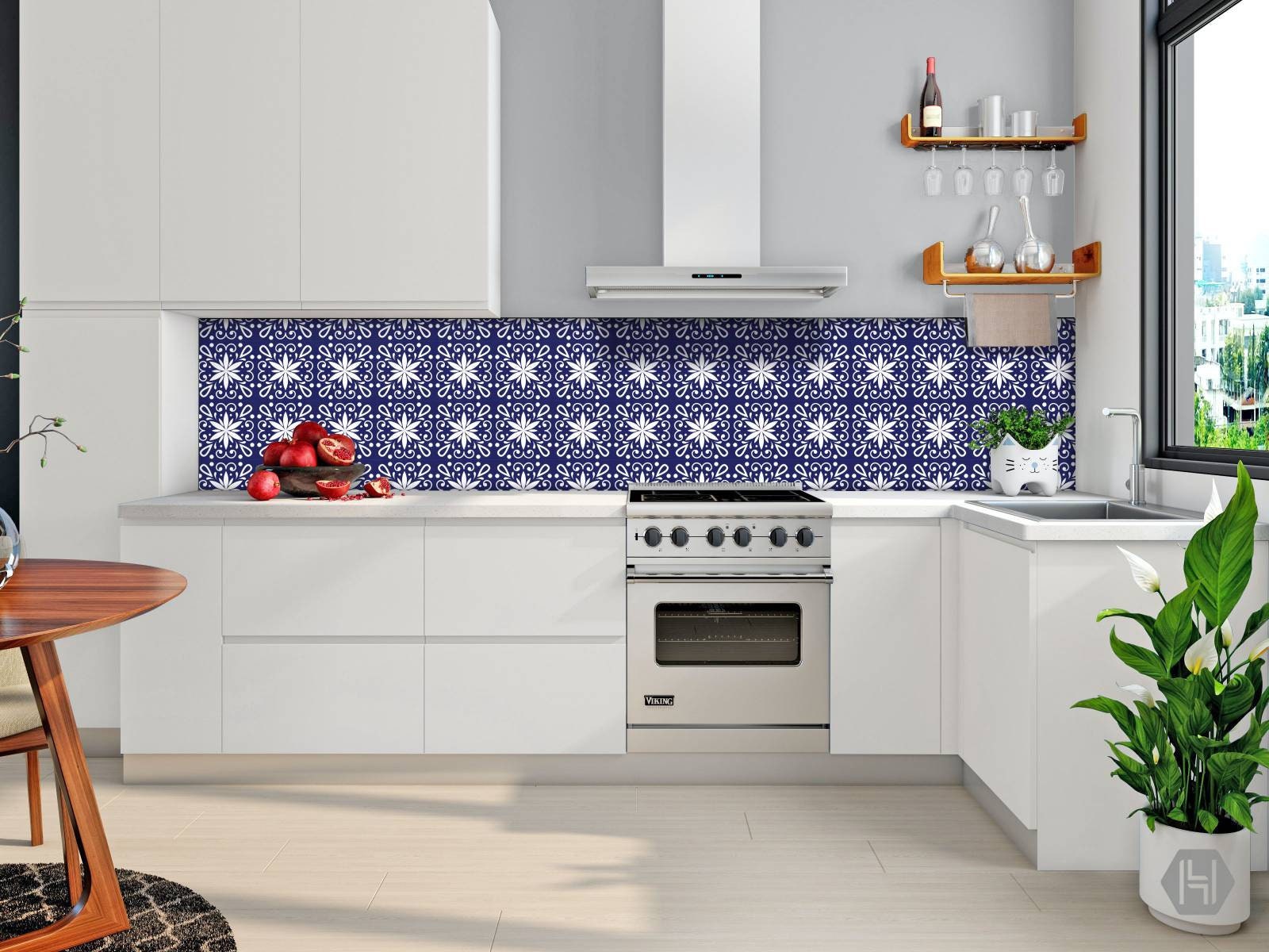 Spanish Ceramic Tiles - Set of 2 Spanish Wall Decor Tiles - Kitchen Backsplash Tiles, Table Decorative Tiles, Bathroom Tiles, Home Decor