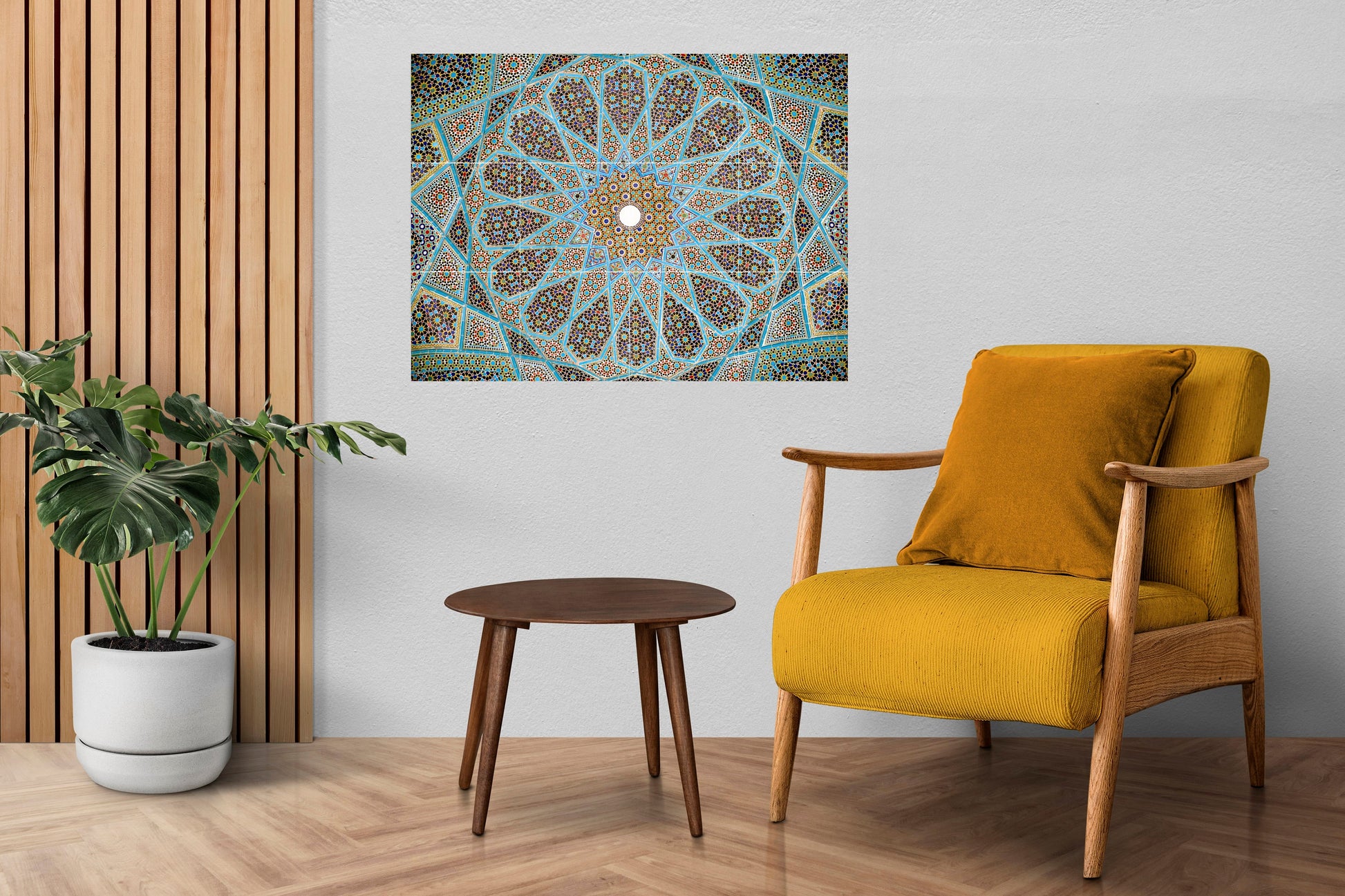 Tile Mural/Mosaic Ceramic Panel of Arabic Pattern - Arabic art decor - Arabic wall tiles - Tile Mural - Home Decor -Tile Mosaic