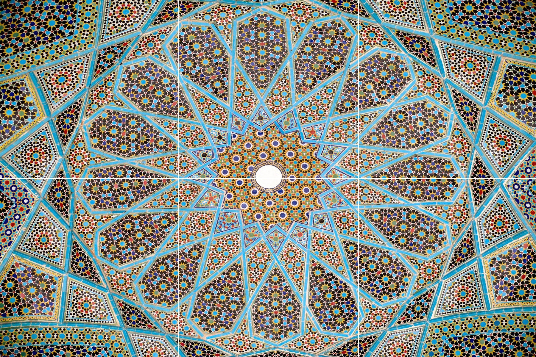 Tile Mural/Mosaic Ceramic Panel of Arabic Pattern - Arabic art decor - Arabic wall tiles - Tile Mural - Home Decor -Tile Mosaic