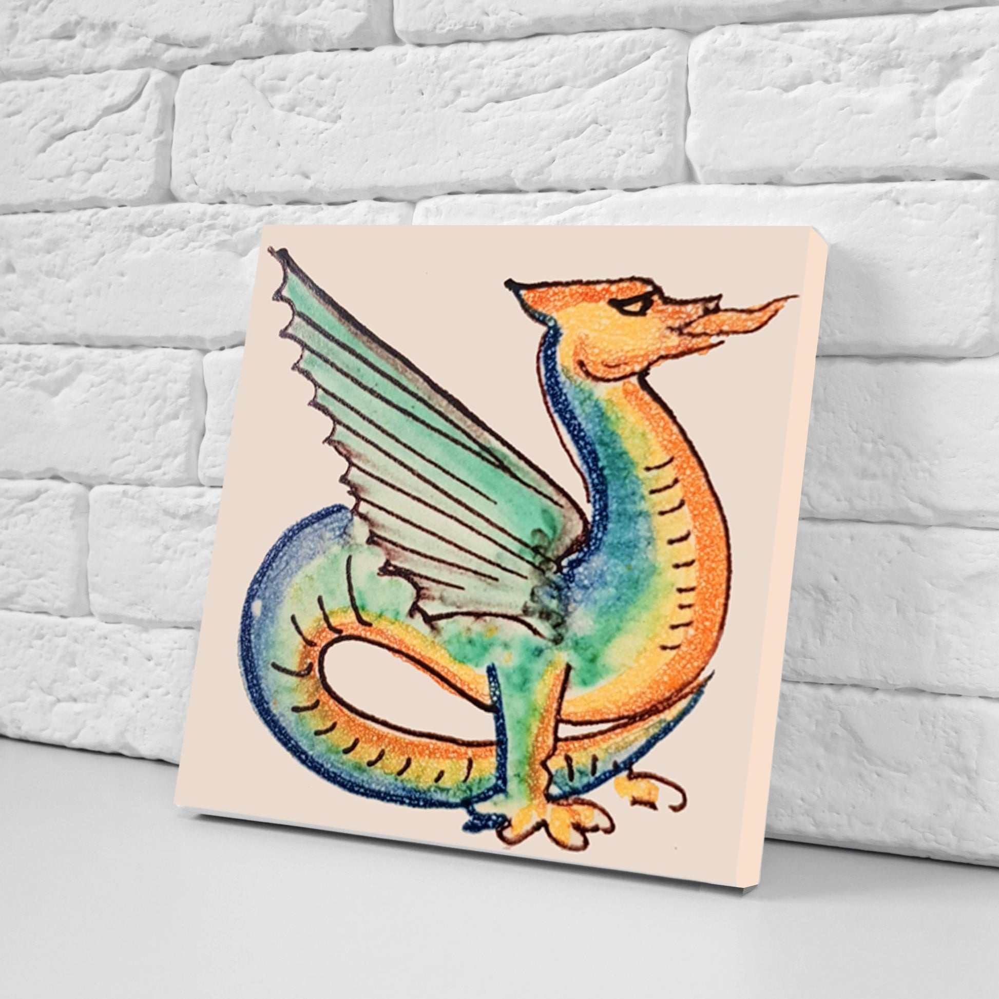 Italian Majolica Tiles - Set of 2 Italian Wall Decor Tiles - Kitchen Backsplash Tiles, Table Decorative Tiles, Bathroom Tiles, Coaster
