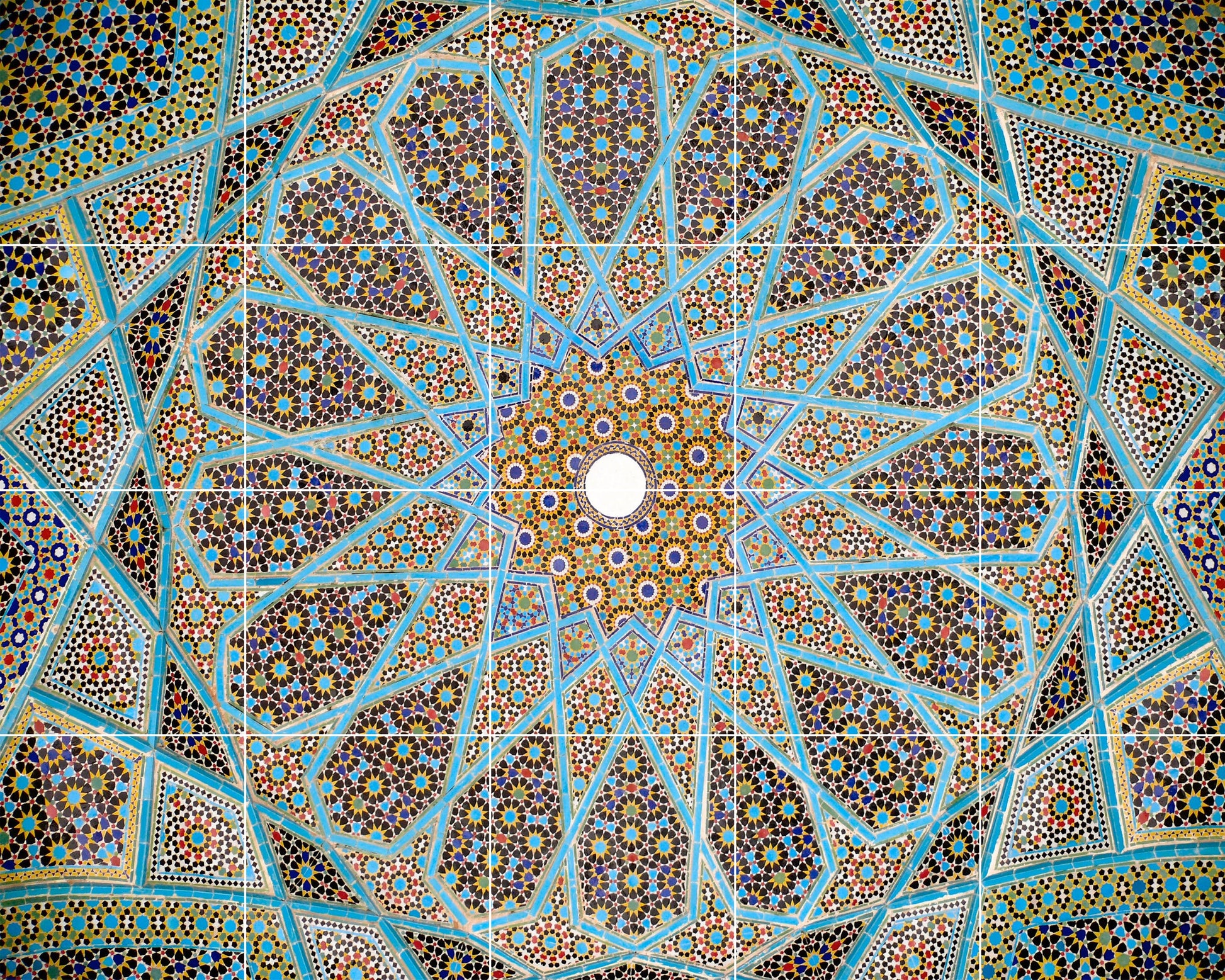 Tile Mural/Mosaic Ceramic Panel of Arabic Pattern - Arabic art decor - Arabic wall tiles - Tile Mural - Home Decor -Tile Mosaic
