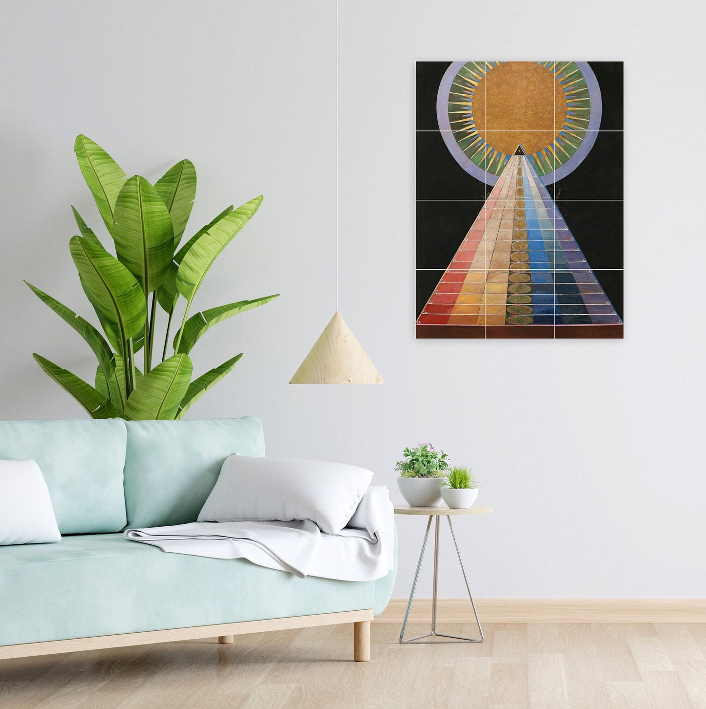 Hilma af Klint Altarpiece- Tile Mural/Mosaic -Hilma af Klint print - Kitchen Backsplash Tiles, Decorative Tiles, Abstract art,Bathroom Tiles