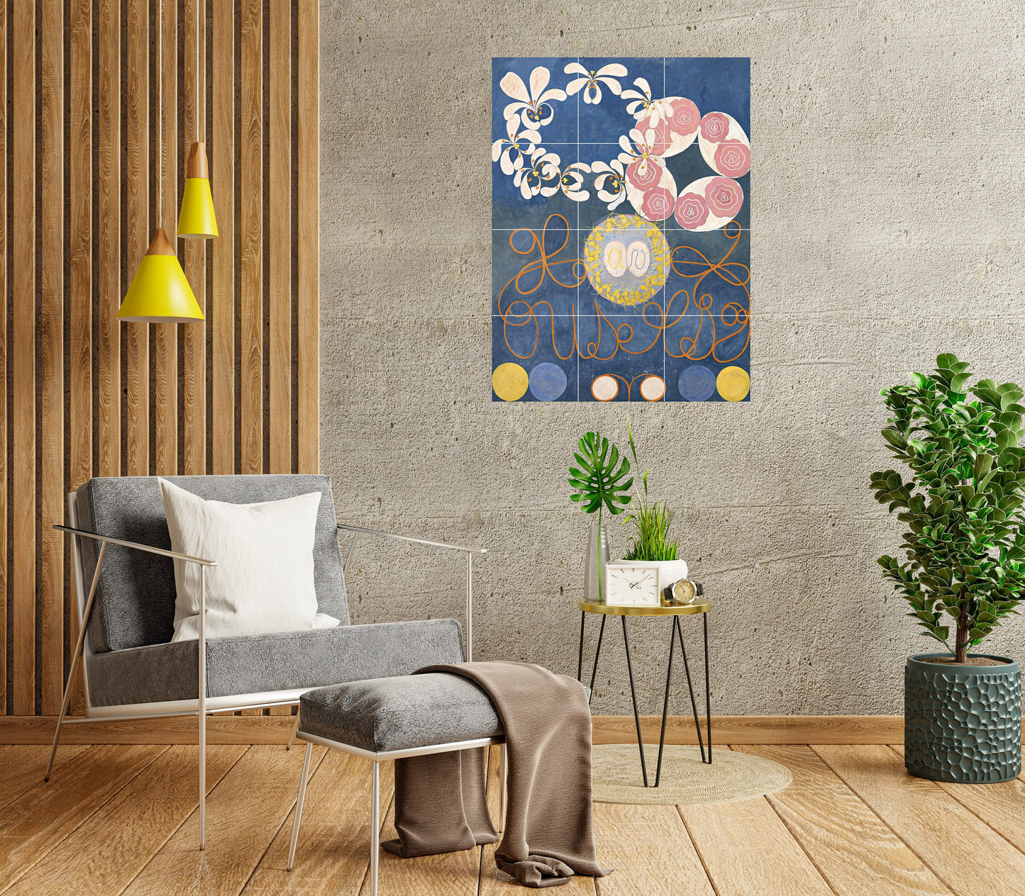 Hilma af Klint Childhood - Tile Mural/Mosaic -Hilma af Klint print - Kitchen Backsplash Tiles, Decorative Tiles, Abstract art,Bathroom Tiles