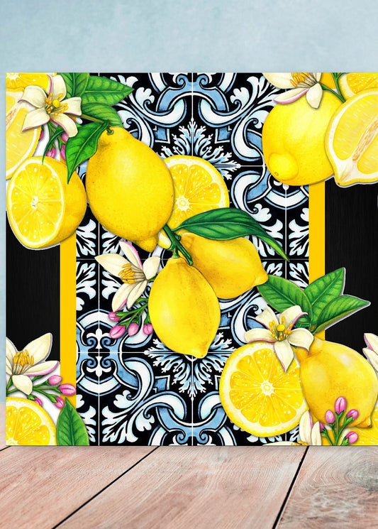 Italian Majolica Tiles - Set of 1 Italian Wall Decor Tiles - Kitchen Backsplash Tiles, Table Decorative Tiles, Bathroom Tiles, Coaster