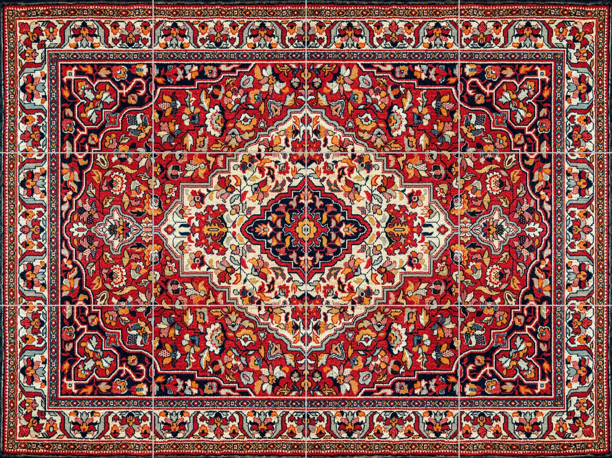 Tile Mural/Mosaic Ceramic Panel of Arabic Pattern - Arabic art decor - Islamic Art - Arabesque art - Tile Mural - Home Decor -Tile Mosaic