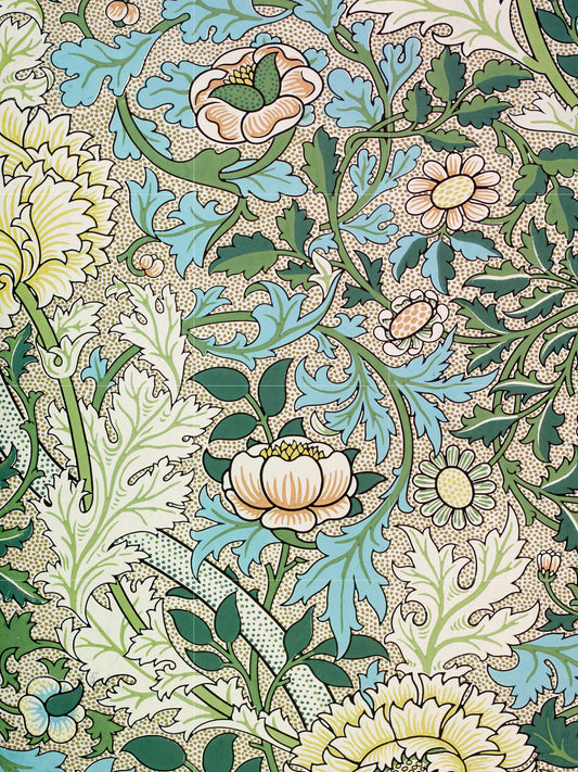 Flower Art Nouveau Ceramic Tile Mural/Mosaic - Floral Art Nouveau -Pattern Art Print - Flower Mural - Botanical Print - Art Nouveau Wall Art