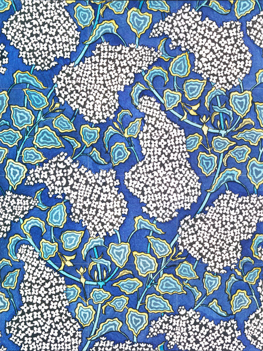 Flower Art Nouveau Ceramic Tile Mural/Mosaic - Lilas Lilac Flower - Maurice Pillard Verneuil - Flower Mural - Art Nouveau Wall Art