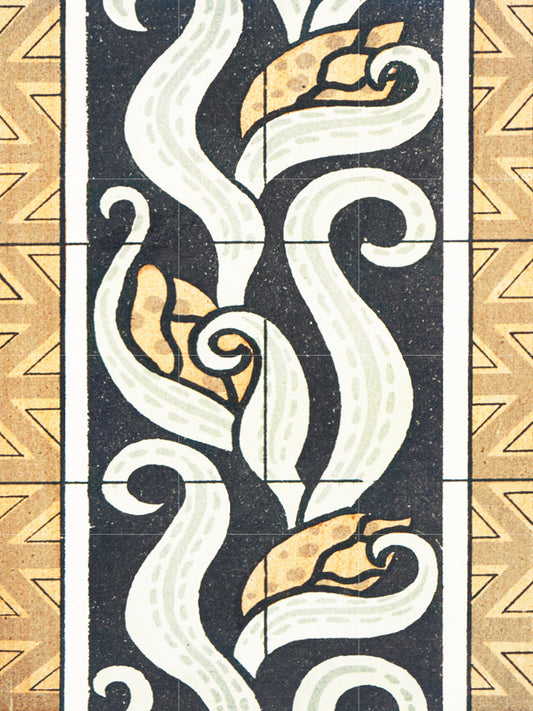 Flower Art Nouveau Ceramic Tile Mural/Mosaic - Irises - Maurice Pillard Verneuil - Floral Art Nouveau - Flower Mural - Art Nouveau Wall Art