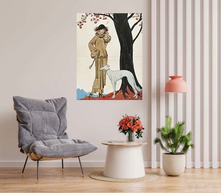 Tile Mural/Mosaic Ceramic Panel of Art Nouveau Painting- George Barbier -Art Nouveau Print - Tile Mural - George Barbier Prints -Tile Mosaic