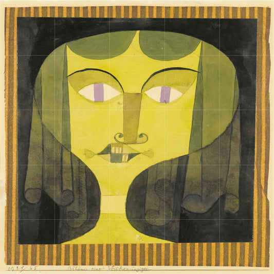 Tile Mural/Mosaic Ceramic Panel of Paul Klee Painting Print -Paul Klee Wall Art - Paul Klee Wall Decal -Klee Print -Gloss Tiles - Klee Tiles