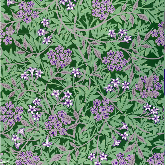 Tile Mural/Mosaic Ceramic Panel of Art Nouveau - William Morris Pattern - Flower Mural - Botanical Print - Tile Mural Mosaic - Floral Art
