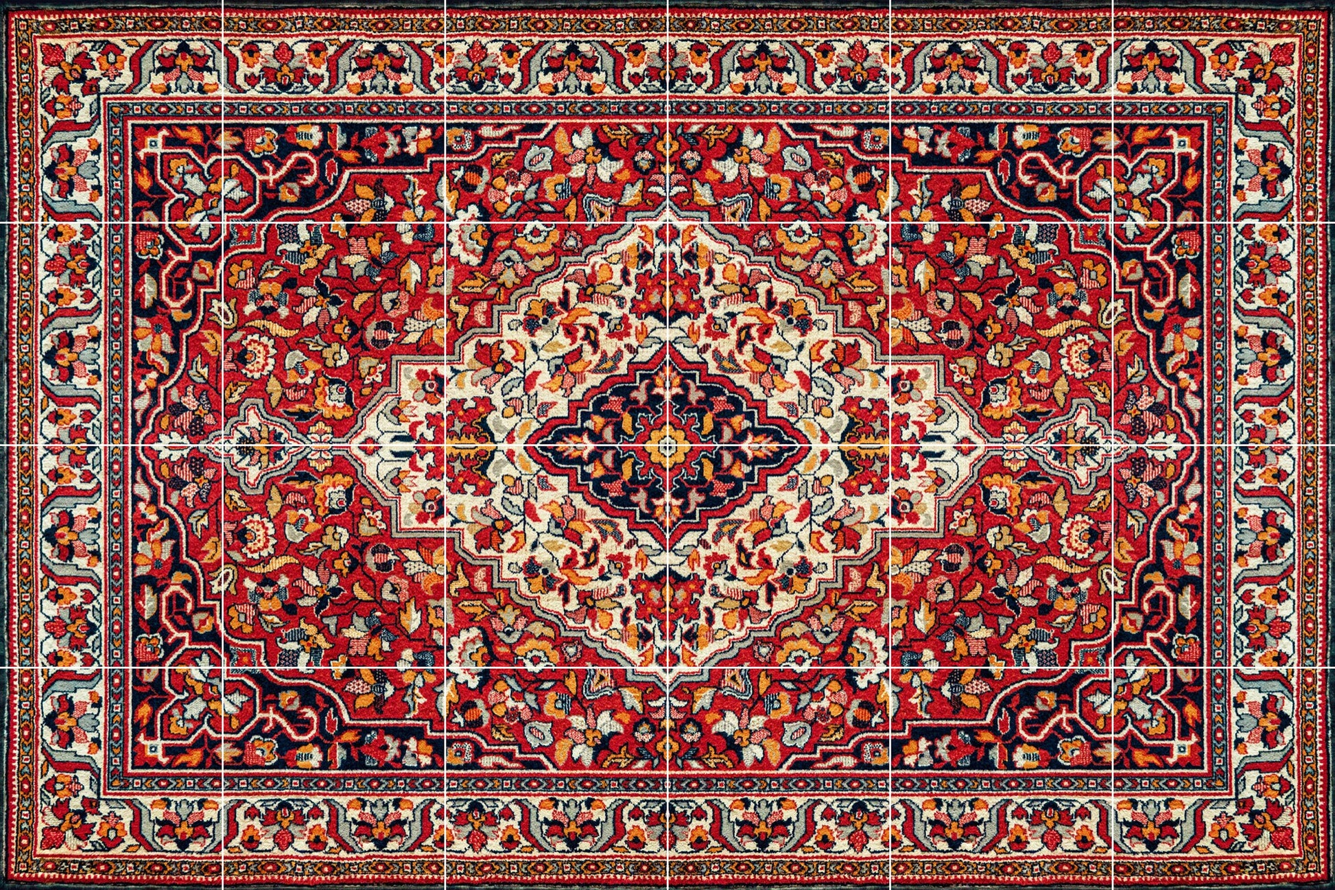 Tile Mural/Mosaic Ceramic Panel of Arabic Pattern - Arabic art decor - Islamic Art - Arabesque art - Tile Mural - Home Decor -Tile Mosaic