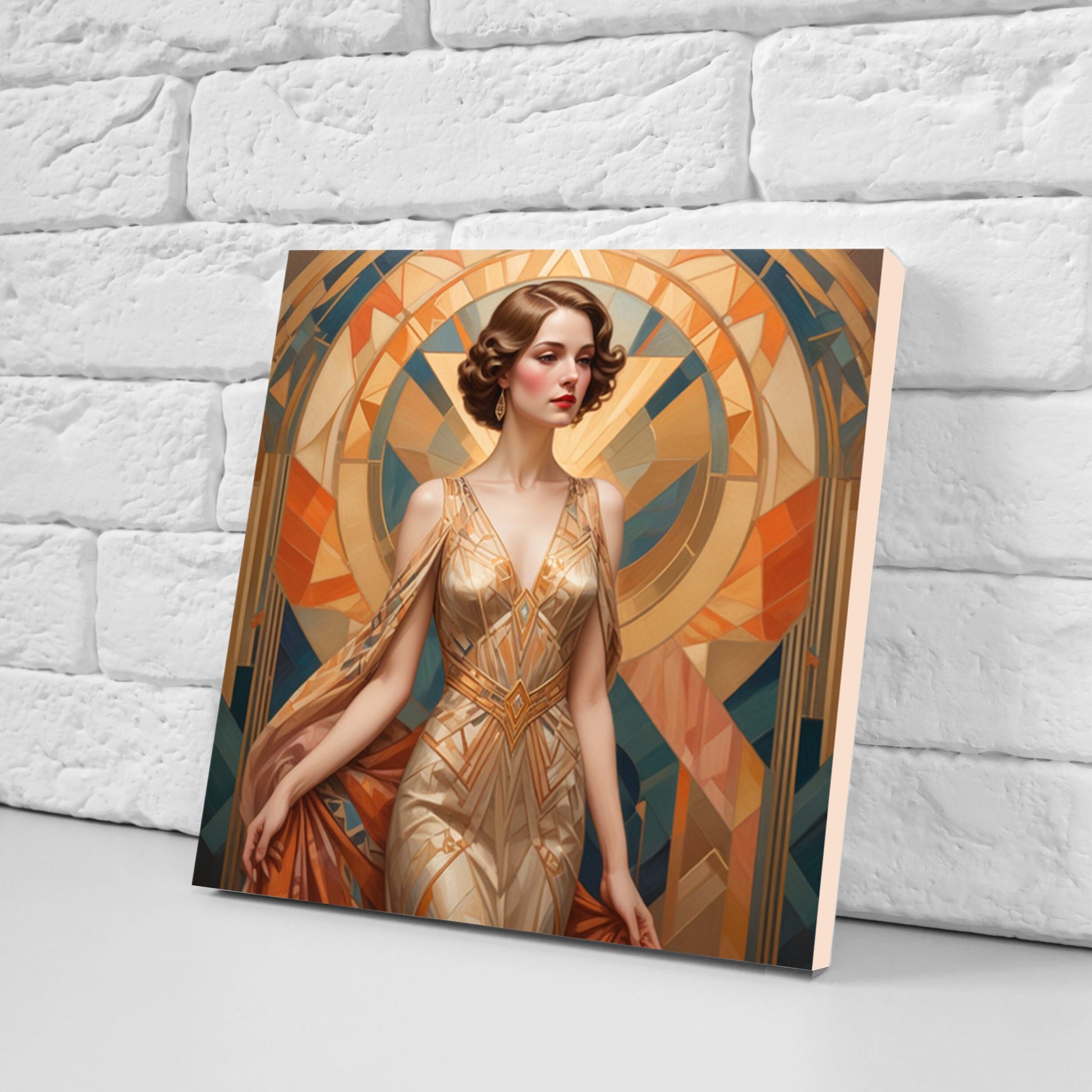 Art Deco Ceramic tiles - Set of 3 Art Deco Wall Decor Tiles - Kitchen Backsplash Tiles, Bathroom Tiles, Decorative Tiles, Shower Tiles
