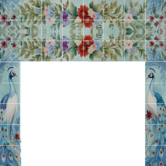 Tile Mural/Mosaic Ceramic Panel of Customized Fireplace - Tile Mosaic