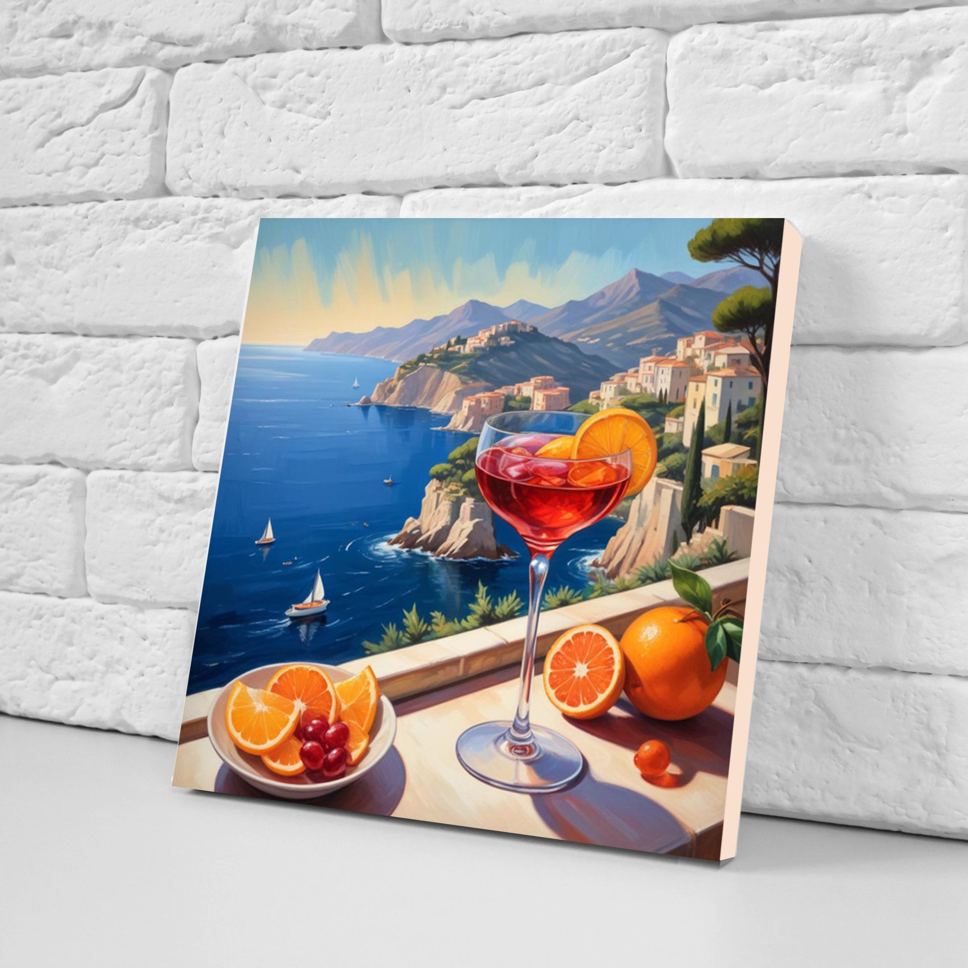 Italian Majolica Tiles - Set of 3 Italian Wall Decor Tiles - Kitchen Backsplash Tiles, Table Decorative Tiles, Bathroom Tiles, Coaster