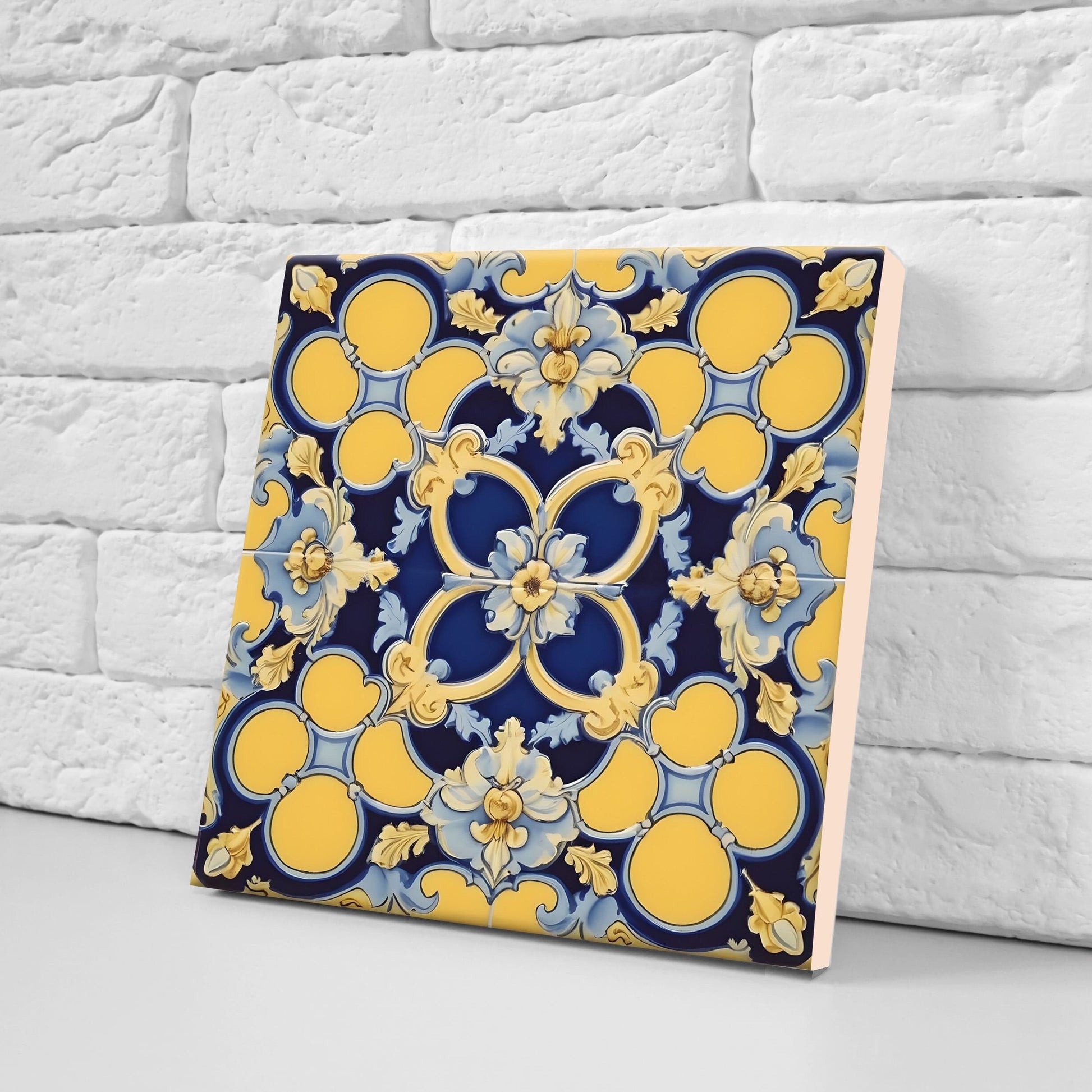 Victorian Tiles - Set of 2 Victorian Wall Decor Ceramic Tiles - Kitchen Backsplash Tiles, Table Decorative Tiles, Bathroom Tiles, Coaster