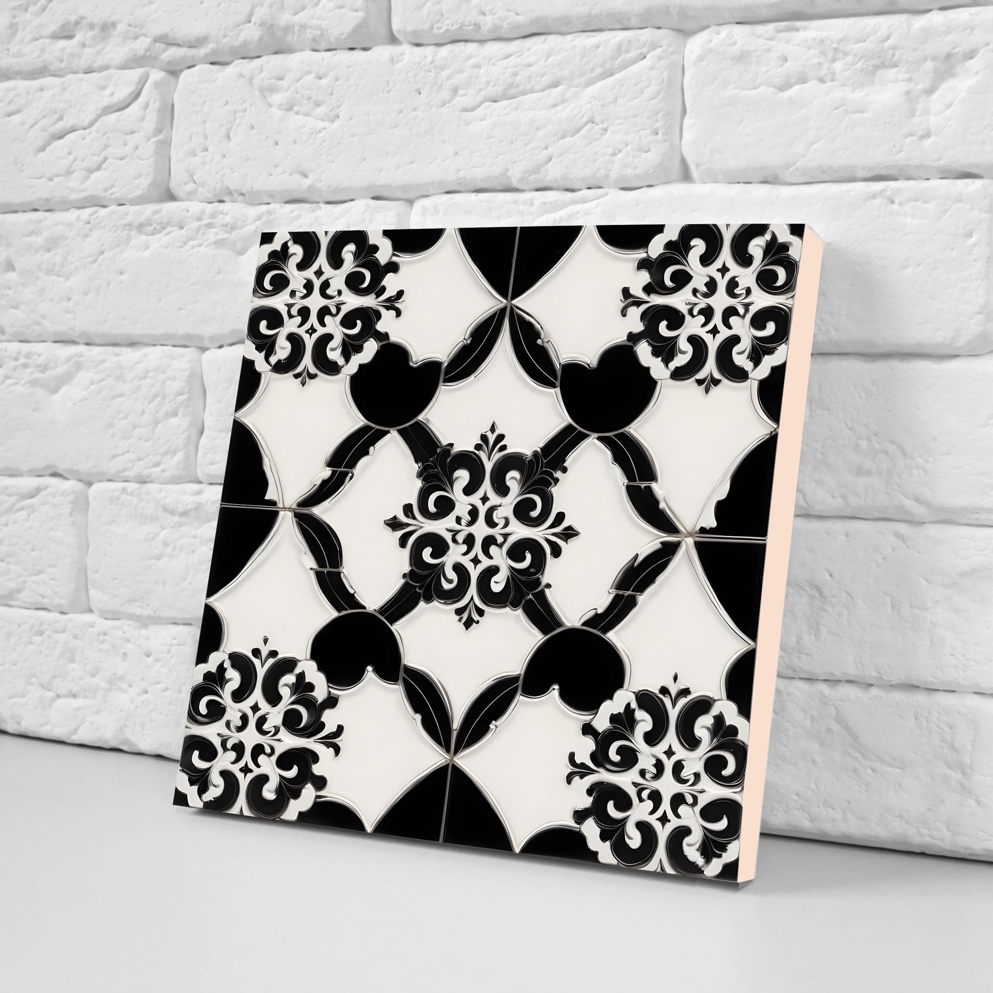 Victorian Tiles - Set of 2 Victorian Wall Decor Ceramic Tiles - Kitchen Backsplash Tiles, Table Decorative Tiles, Bathroom Tiles, Coaster