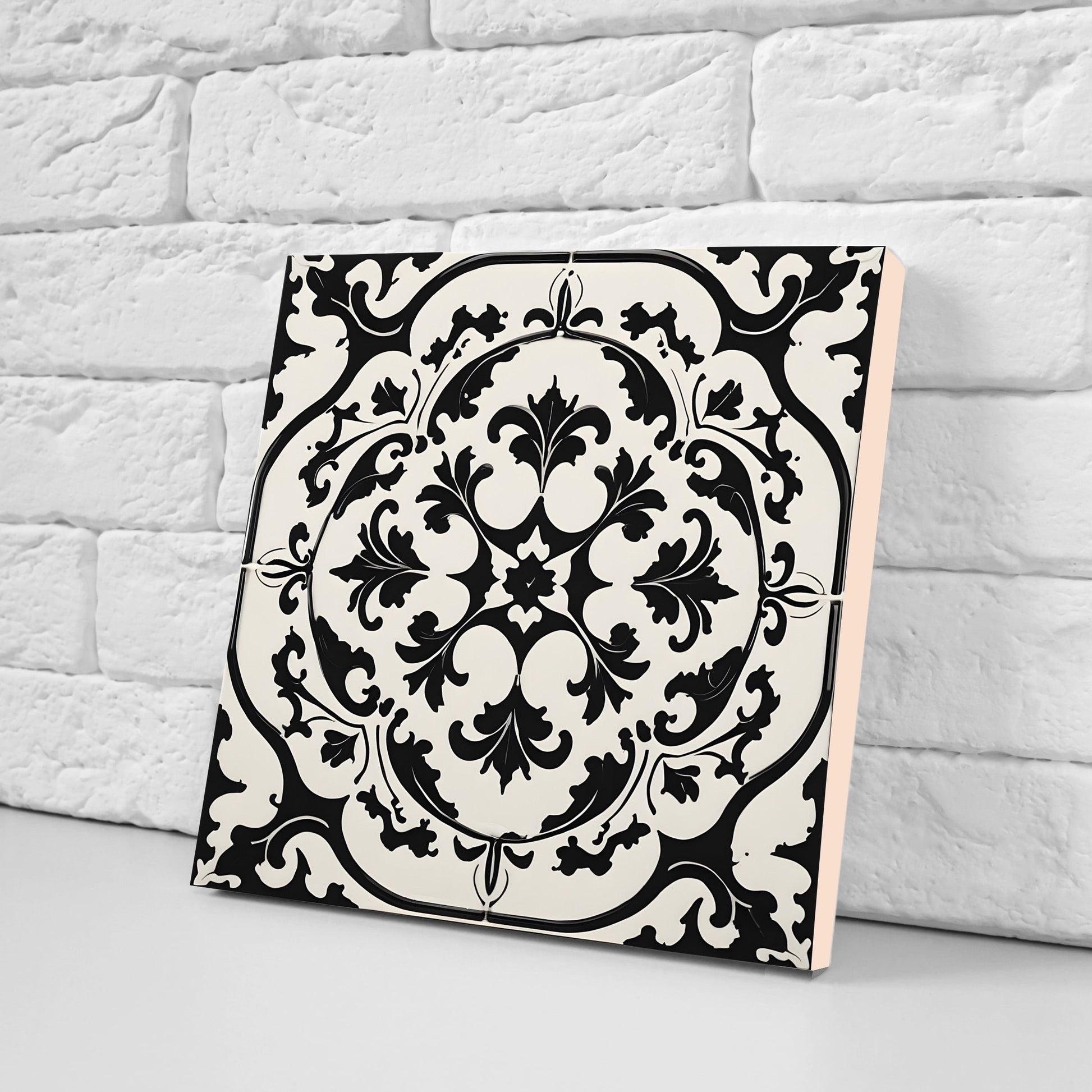 Victorian Tiles - Set of 2 Victorian Wall Decor Ceramic Tiles - Kitchen Backsplash Tiles, Table Decorative Tiles, Bathroom Tiles, Coaster