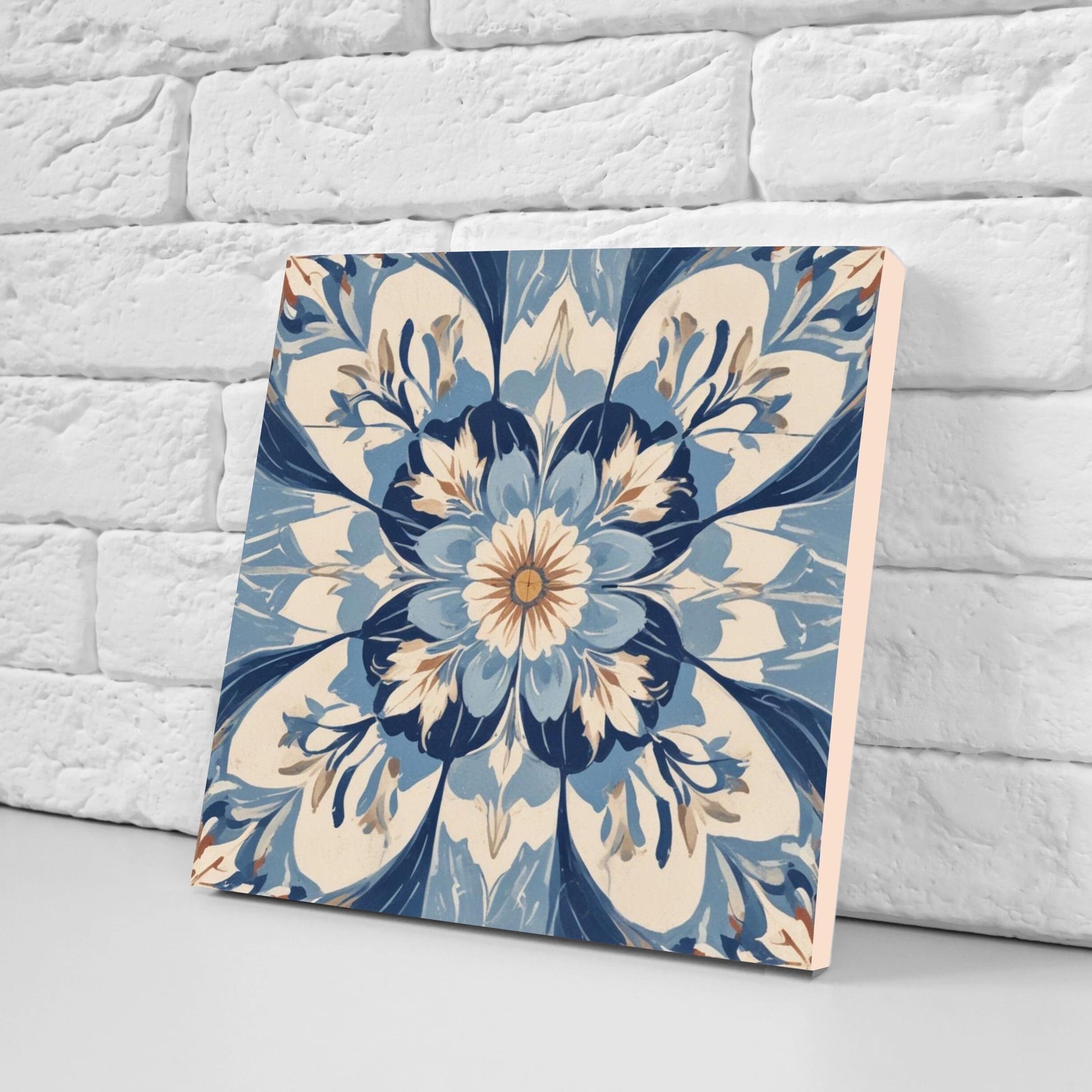 Spanish Ceramic Tiles - Set of 2 Spanish Wall Decor Tiles - Kitchen Backsplash Tiles, Table Decorative Tiles, Bathroom Tiles, Coaster